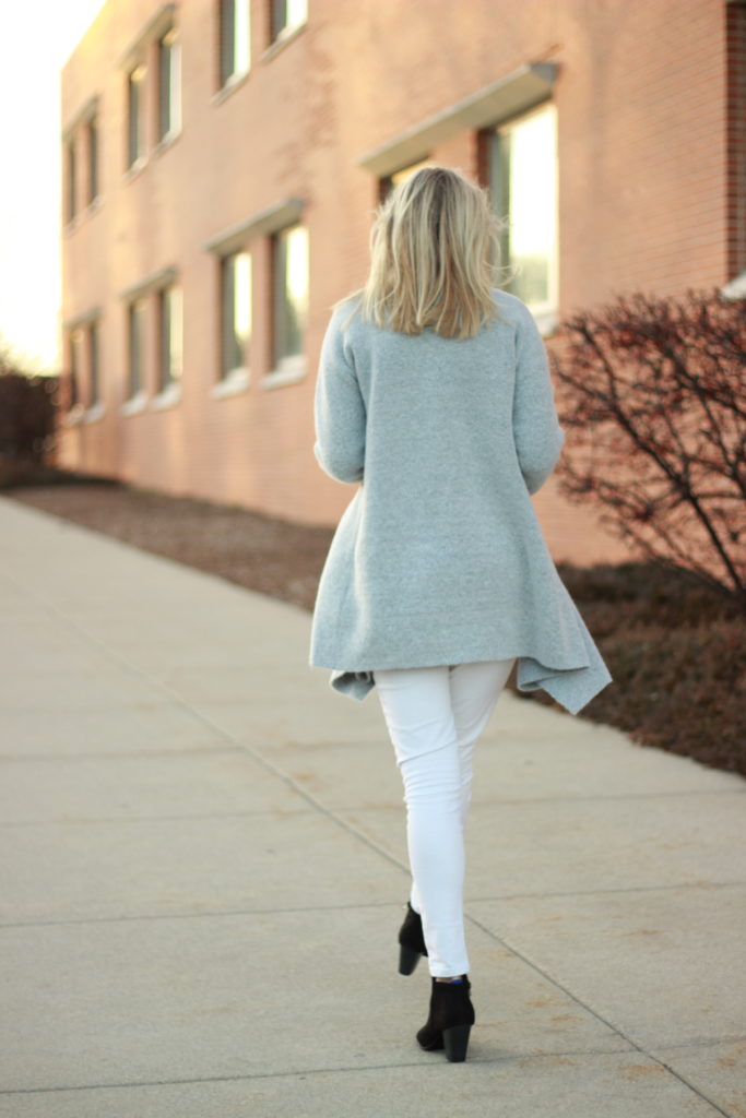 Grey Cardi Floral Blouse Look A Dash of Bruck 7