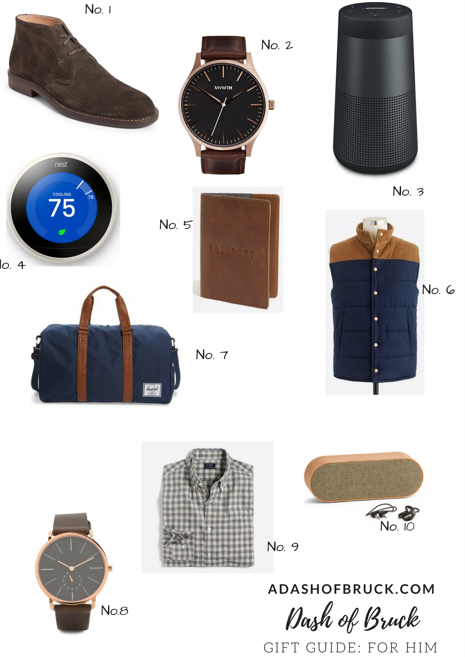 Holiday Gift Guide - for men – a dash of Bruck