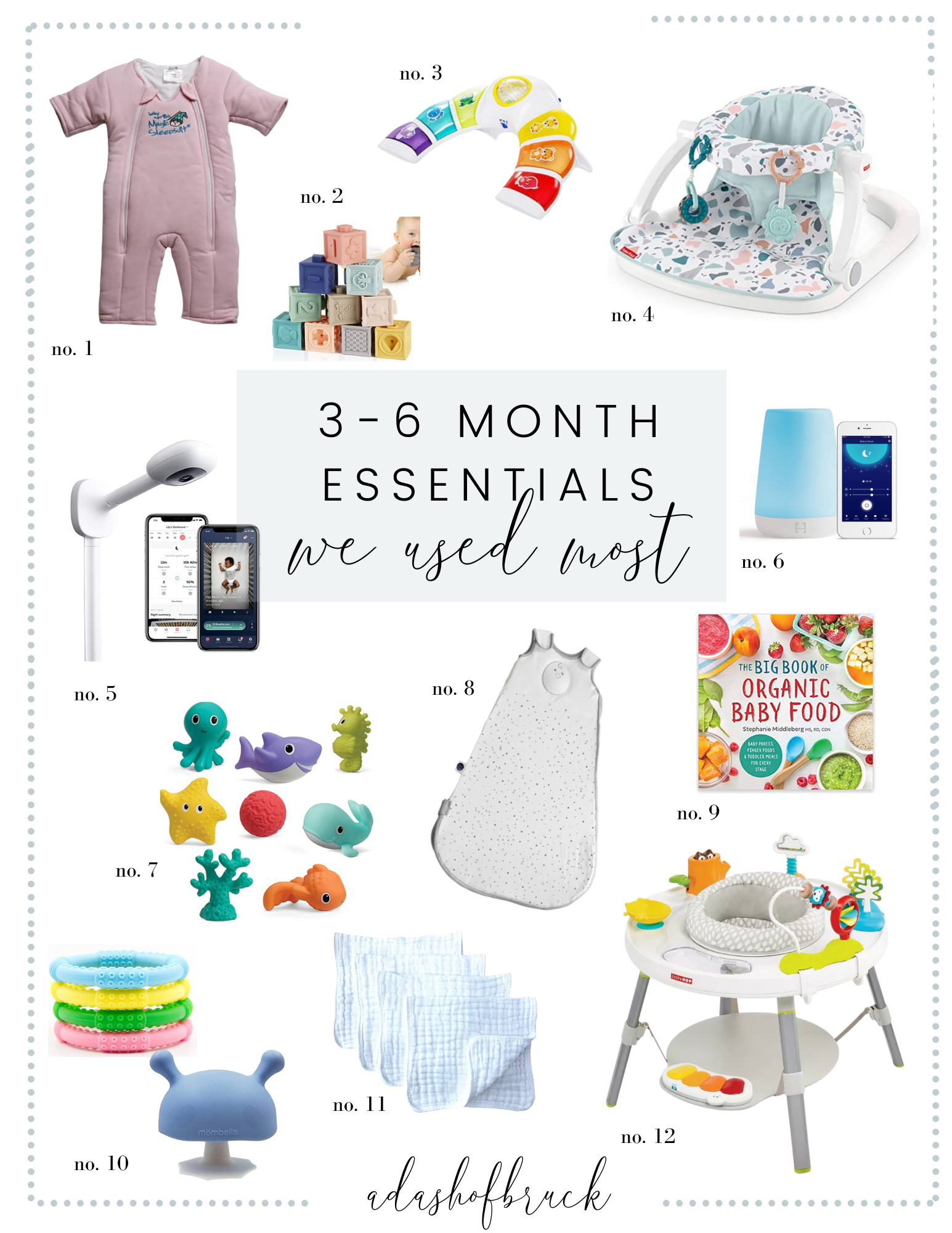 3-6 Month Baby Essentials – a dash of 